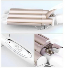Încarcă imaginea în vizualizatorul Galerie, Ondulator de par, 3 tuburi 25 mm, temperatura 170-220 grade Celsius