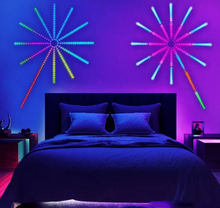 Încarcă imaginea în vizualizatorul Galerie, Banda de artificii led RGB, Bomstom, Bluetooth/USB, control prin telecomanda/telefon, sincronizare audio, 200 de efecte lumini dinamice