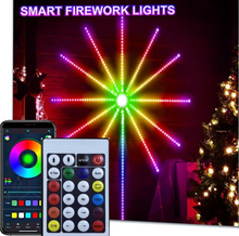 Încarcă imaginea în vizualizatorul Galerie, Banda de artificii led RGB, Bomstom, Bluetooth/USB, control prin telecomanda/telefon, sincronizare audio, 200 de efecte lumini dinamice