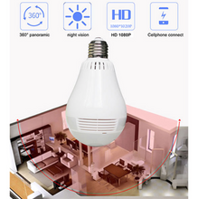 Încarcă imaginea în vizualizatorul Galerie, Camera de supraveghere in bec - IP Wireless HD 960P Panoramica 360 grade