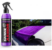 Încarcă imaginea în vizualizatorul Galerie, Kit ceara lichida Shine Armor Ceramic Wax, 236 ml + Laveta din microfibra