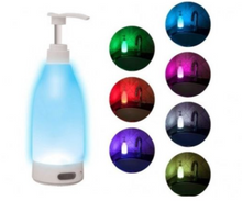 Încarcă imaginea în vizualizatorul Galerie, Dozator de sapun cu lumina LED Soap Brite se poate folosi pentru sapun lichid, gel dezinfectant, lotiune, detergent de vase, gel de dus etc