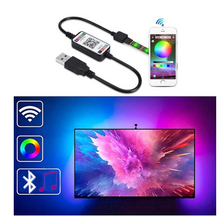 Încarcă imaginea în vizualizatorul Galerie, Banda Smart LED RGB 2 metri, lumina ambientala, TV, USB, Wi-Fi