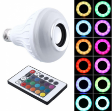 Încarcă imaginea în vizualizatorul Galerie, -Bec bluetooth LED cu boxa, jocuri de lumini si telecomanda