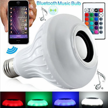 Încarcă imaginea în vizualizatorul Galerie, -Bec bluetooth LED cu boxa, jocuri de lumini si telecomanda