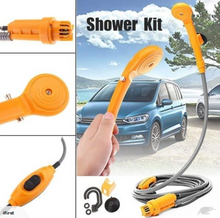 Încarcă imaginea în vizualizatorul Galerie, - Set dus auto portabil pentru camping, 12 V, cablu 5M
