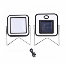 Încarcă imaginea în vizualizatorul Galerie, - Proiector 30 leduri 10W lumina alba rece. Incarcare cu panou solar si USB