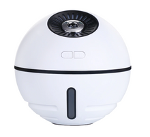 Încarcă imaginea în vizualizatorul Galerie, - Umidificator de aer Ultrasonic Minge Lampa&Ventilator, USB, DC 3.7V, 300ml, baterie 2000ma, Alb