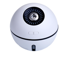 Încarcă imaginea în vizualizatorul Galerie, - Umidificator de aer Ultrasonic Minge Lampa&Ventilator, USB, DC 3.7V, 300ml, baterie 2000ma, Alb