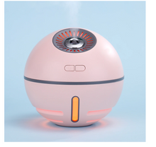 Încarcă imaginea în vizualizatorul Galerie, - Umidificator de aer Ultrasonic Minge Lampa&Ventilator, USB, DC 3.7V, 300ml, baterie 2000ma, Alb