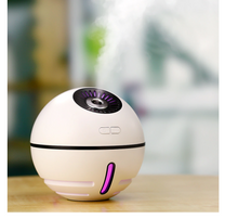 Încarcă imaginea în vizualizatorul Galerie, - Umidificator de aer Ultrasonic Minge Lampa&Ventilator, USB, DC 3.7V, 300ml, baterie 2000ma, Alb