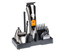 Încarcă imaginea în vizualizatorul Galerie, Masina de Tuns Zenino® - 7 in 1, Precizie Turbo, 4 Capete Diferite, Accesorii Incluse, Trimmer Barba si Par, Argintiu