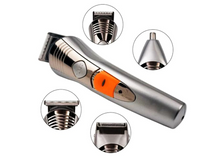 Încarcă imaginea în vizualizatorul Galerie, Masina de Tuns Zenino® - 7 in 1, Precizie Turbo, 4 Capete Diferite, Accesorii Incluse, Trimmer Barba si Par, Argintiu