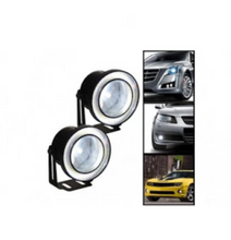 Încarcă imaginea în vizualizatorul Galerie, - Set 2 proiectoare auto cu LED Angel Eyes, 76 mm, lumina alba