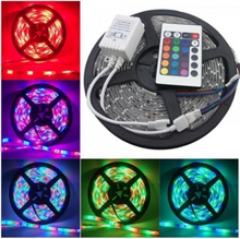 Încarcă imaginea în vizualizatorul Galerie, - Set 3 x Banda LED RGB multicolor cu telecomanda 5 metri