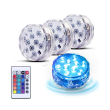Încarcă imaginea în vizualizatorul Galerie, - Set 4 lampi LED RGB, cu telecomanda, rezistente la apa