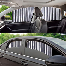 Încarcă imaginea în vizualizatorul Galerie, - Set 4 parasolare retractabile auto, geamuri laterale
