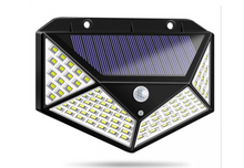 Încarcă imaginea în vizualizatorul Galerie, Set 4 x Lampa 100 LED cu panou solar, senzor de miscare +CADOU Lanterna profesionala de cap reglabila cu triplu LED