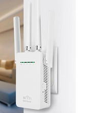 Încarcă imaginea în vizualizatorul Galerie, - Amplificator Retea WiFi MRG 0449, 95 x 60 x 30 mm, 4 antene, plastic, Alb