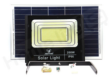 Încarcă imaginea în vizualizatorul Galerie, - Proiector LED Jortan IP66 200W, panou solar si telecomanda cu functii multiple