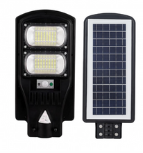 Încarcă imaginea în vizualizatorul Galerie, Lampa Stradala LED Cu Incarcare Solara, 4U®, 100W, Senzor Miscare, Acumulator Intern, Telecomanda