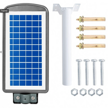 Încarcă imaginea în vizualizatorul Galerie, Lampa Stradala LED Cu Incarcare Solara, 4U®, 100W, Senzor Miscare, Acumulator Intern, Telecomanda