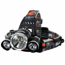 Încarcă imaginea în vizualizatorul Galerie, - Lanterna de cap 3 Led Cree XML, T6, frontala + 2 acumulatori 18650