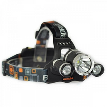 Încarcă imaginea în vizualizatorul Galerie, - Lanterna de cap 3 Led Cree XML, T6, frontala + 2 acumulatori 18650