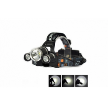 Încarcă imaginea în vizualizatorul Galerie, - Lanterna de cap 3 Led Cree XML, T6, frontala + 2 acumulatori 18650