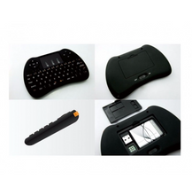 Încarcă imaginea în vizualizatorul Galerie, - Mini tastatura Wireless portabila, mouse integrat si acumulator