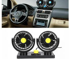 Încarcă imaginea în vizualizatorul Galerie, - Ventilator auto, dublu, racire instanta, 12V