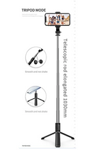 Încarcă imaginea în vizualizatorul Galerie, - Q02 Wireless Bluetooth Selfie Stick pliabil Mini trepied obturator de control de la