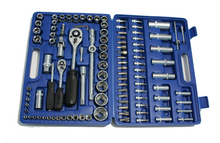 Încarcă imaginea în vizualizatorul Galerie, - Trusa 108 piese tubulare cromate Chrome Vanadium