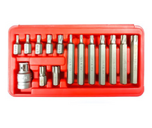 Încarcă imaginea în vizualizatorul Galerie, - Set capete biti Torx H10, 15 piese