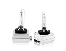 Încarcă imaginea în vizualizatorul Galerie, - Set 2 becuri Xenon D1S White auto pentru far, suport metalic, 35W, 6000K