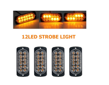 Încarcă imaginea în vizualizatorul Galerie, - Set 4 x Stroboscop 12 LED, lumina portocalie