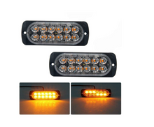 Încarcă imaginea în vizualizatorul Galerie, - Set 4 x Stroboscop 12 LED, lumina portocalie