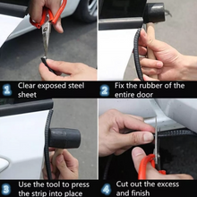Încarcă imaginea în vizualizatorul Galerie, - Rola ornament cheder protectie usa auto cu insertie metalica culoare Negru / Rosu / Albastru / Alb