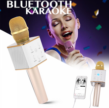 Încarcă imaginea în vizualizatorul Galerie, - Microfon Karaoke fara fir Q7 Bluetooth portabil cu boxa