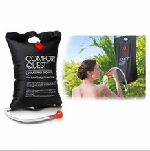 Încarcă imaginea în vizualizatorul Galerie, -Set 2 x Dus solar pentru camping, PVC, reglabil, 20 litri
