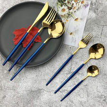 Încarcă imaginea în vizualizatorul Galerie, - Set 24 tacamuri DeLuxe, Dark Blue