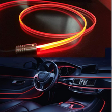 Încarcă imaginea în vizualizatorul Galerie, - Banda LED lumini ambientale auto, 4 unitati, 6M, iOS, Android