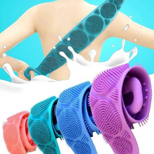 Încarcă imaginea în vizualizatorul Galerie, NOU:Perie de spălarea spatelui din silicon - verde