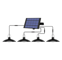 Încarcă imaginea în vizualizatorul Galerie, NOU : Lampa solara suspendata cu 4 becuri LED cu aplica, telecomanda, 50W