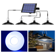 Încarcă imaginea în vizualizatorul Galerie, NOU : Lampa solara suspendata cu 4 becuri LED cu aplica, telecomanda, 50W