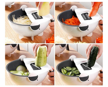 Încarcă imaginea în vizualizatorul Galerie, NOU: Feliator de legume cu strecurator, Vet Basket Vegetable Cutter