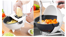 Încarcă imaginea în vizualizatorul Galerie, NOU: Feliator de legume cu strecurator, Vet Basket Vegetable Cutter