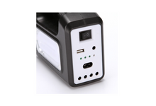 Încarcă imaginea în vizualizatorul Galerie, NOU: Kit camping panou solar Gdplus GD-7, 3 becuri, lanterna inclusa + usb incarcare