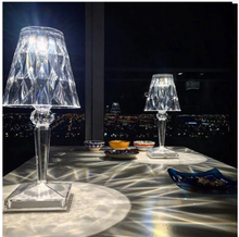 Încarcă imaginea în vizualizatorul Galerie, NOU: Veioza still cristal led cu incarcare USB, culoare lumina CALD/RECE/NEUTRU