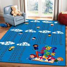 Încarcă imaginea în vizualizatorul Galerie, Covor Educativ, Copii, Albastru/Alb, 1-10, Antiderapant, 120 x 180cm
